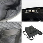 Bottega Veneta Ten New Lava Backpack Intrecciato Black Silver — view 7
