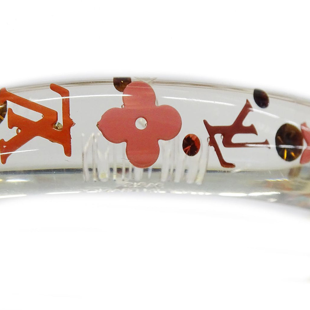 Louis Vuitton Bangle Bracelet Resin Ankle John Clear Pink — view 7