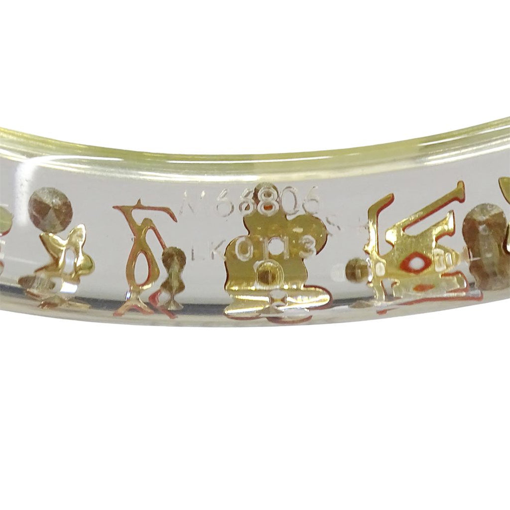 Louis Vuitton Bangle Bracelet Resin Ankle John Clear Pink — view 5