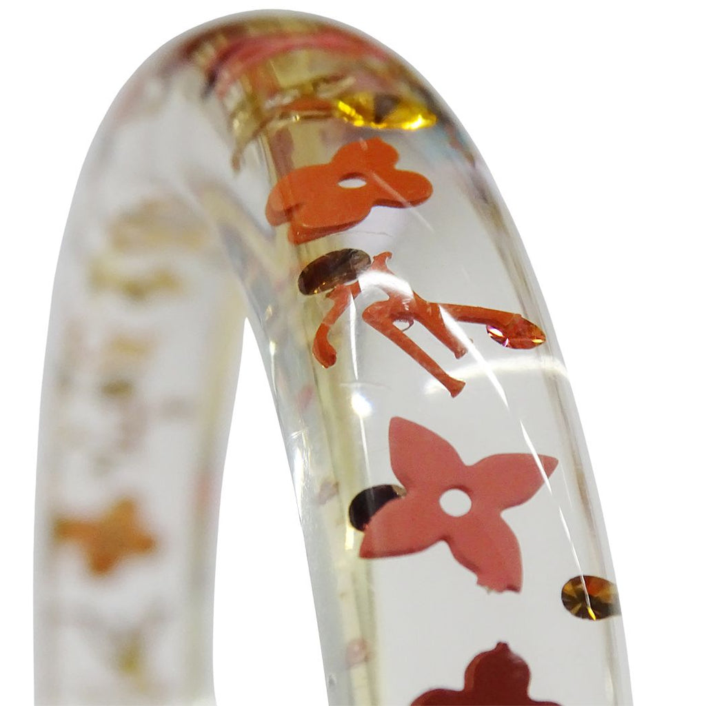 Louis Vuitton Bangle Bracelet Resin Ankle John Clear Pink — view 8