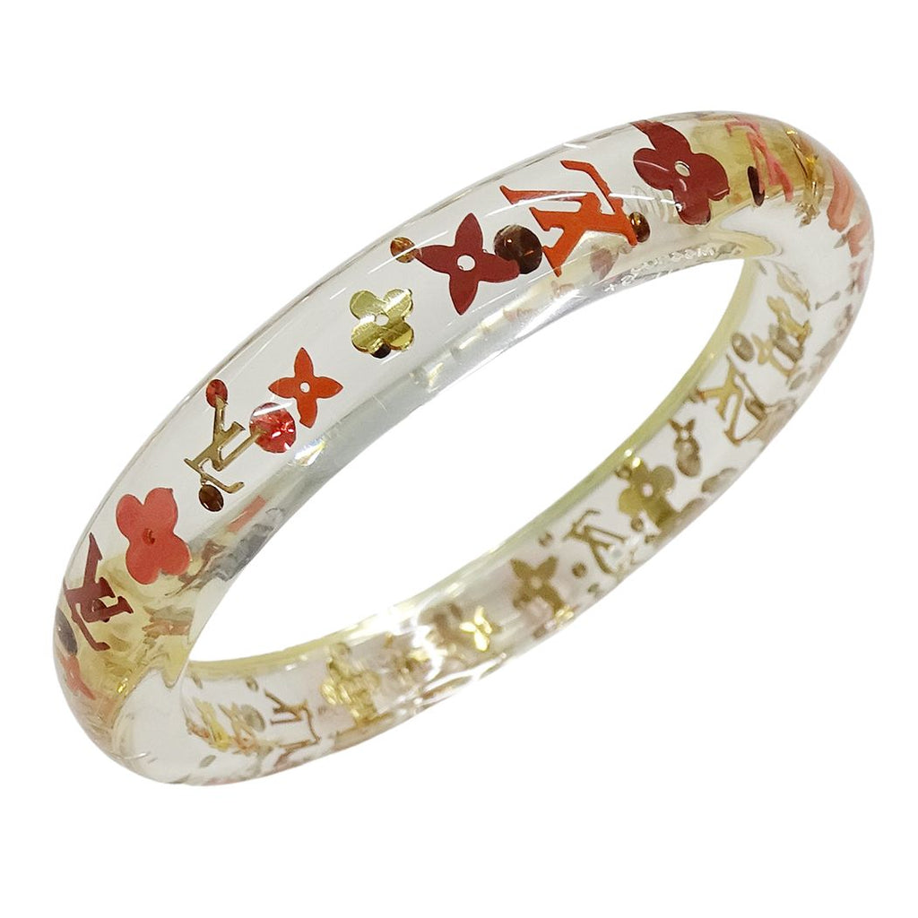Louis Vuitton Bangle Bracelet Resin Ankle John Clear Pink — view 2