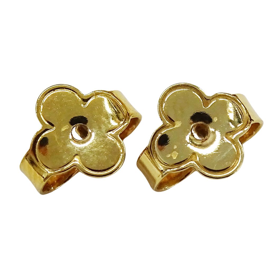 Louis Vuitton Earrings Blue Ming Gold Logo Feminine — view 5
