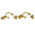 Louis Vuitton Earrings Blue Ming Gold Logo Feminine — view 4