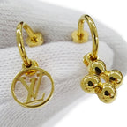 Louis Vuitton Earrings Blue Ming Gold Logo Feminine — view 9