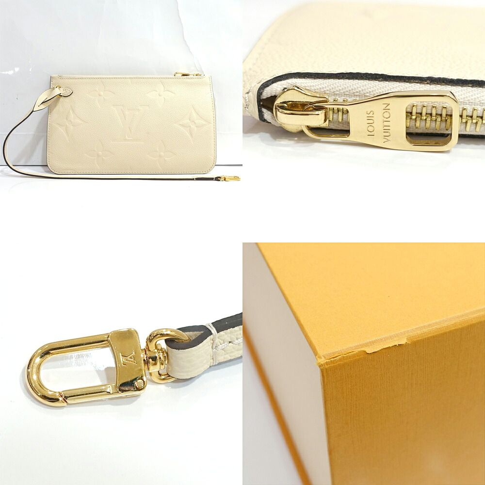 Louis Vuitton Neverfull MM Empreinte Cream GD Pouch Tote — view 9