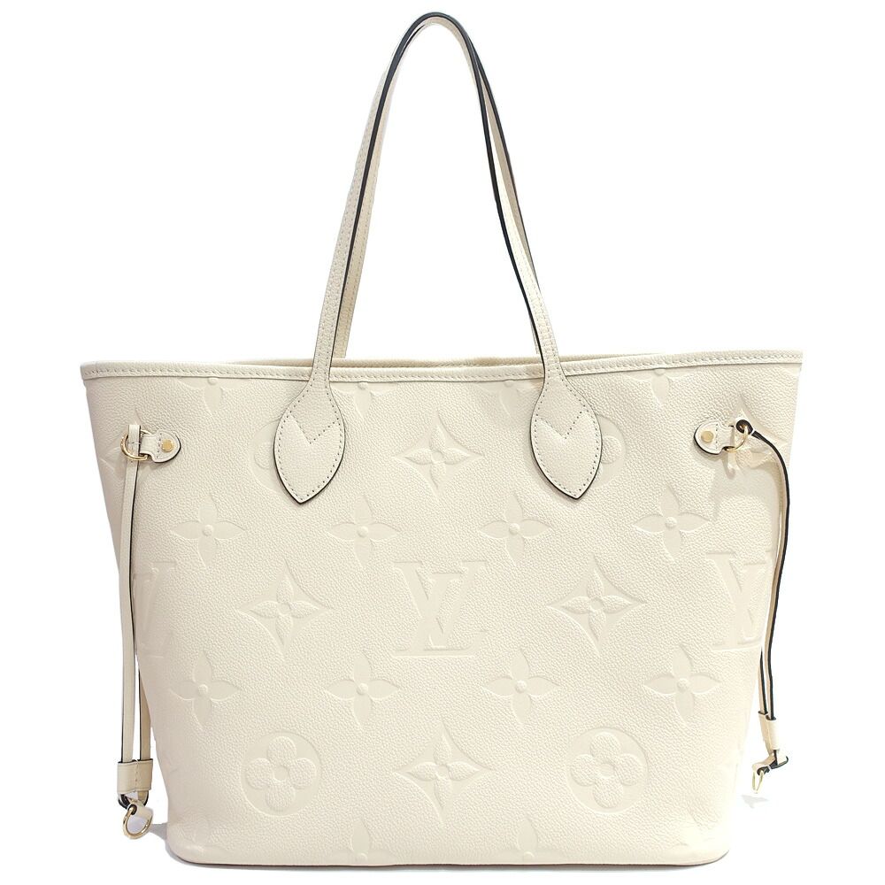 Louis Vuitton Neverfull MM Empreinte Cream GD Pouch Tote — view 2
