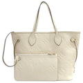 Louis Vuitton Neverfull MM Empreinte Cream GD Pouch Tote