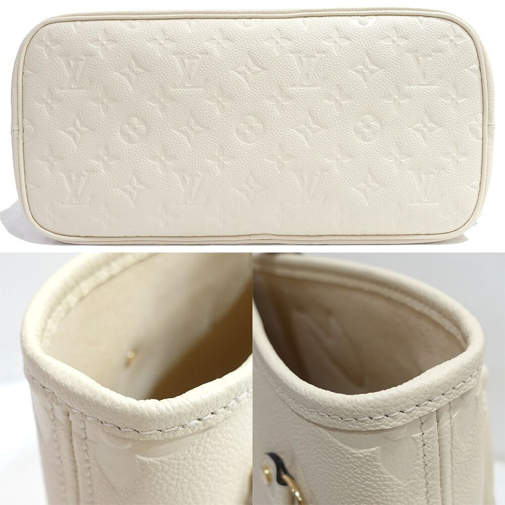 Louis Vuitton Neverfull MM Empreinte Cream GD Pouch Tote — view 4