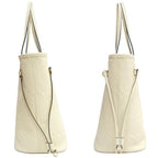 Louis Vuitton Neverfull MM Empreinte Cream GD Pouch Tote — view 3