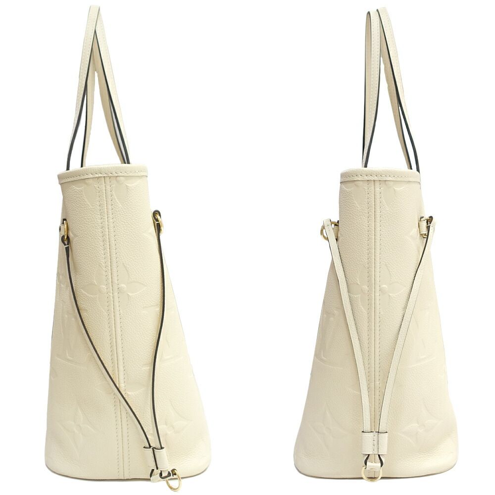 Louis Vuitton Neverfull MM Empreinte Cream GD Pouch Tote — view 3