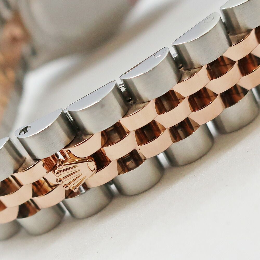 Rolex Ten Polished Datejust 26 D No SS PG Black Automatic Winding Watch — view 6