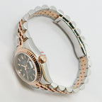 Rolex Ten Polished Datejust 26 D No SS PG Black Automatic Winding Watch — view 9