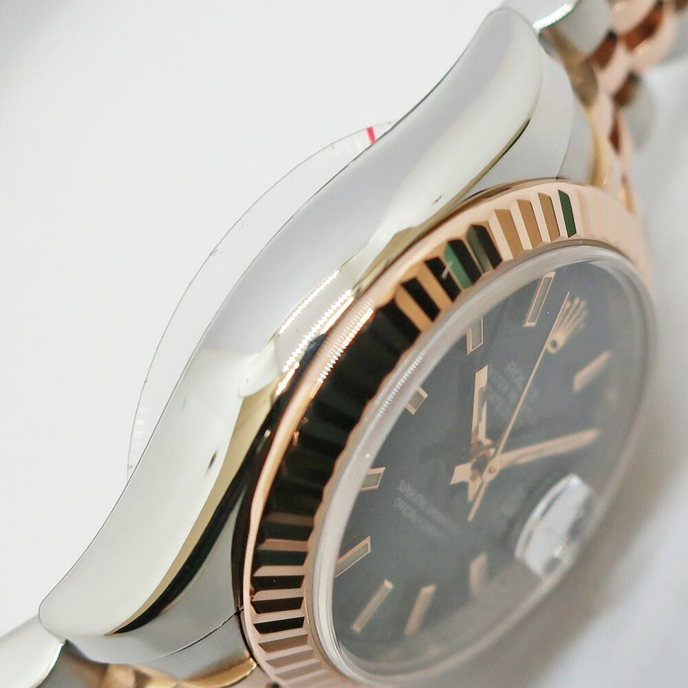Rolex Ten Polished Datejust 26 D No SS PG Black Automatic Winding Watch — view 5