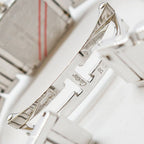 Cartier Ten Finished & Battery Replaced Tank Francaise SM 18k White Gold — view 7