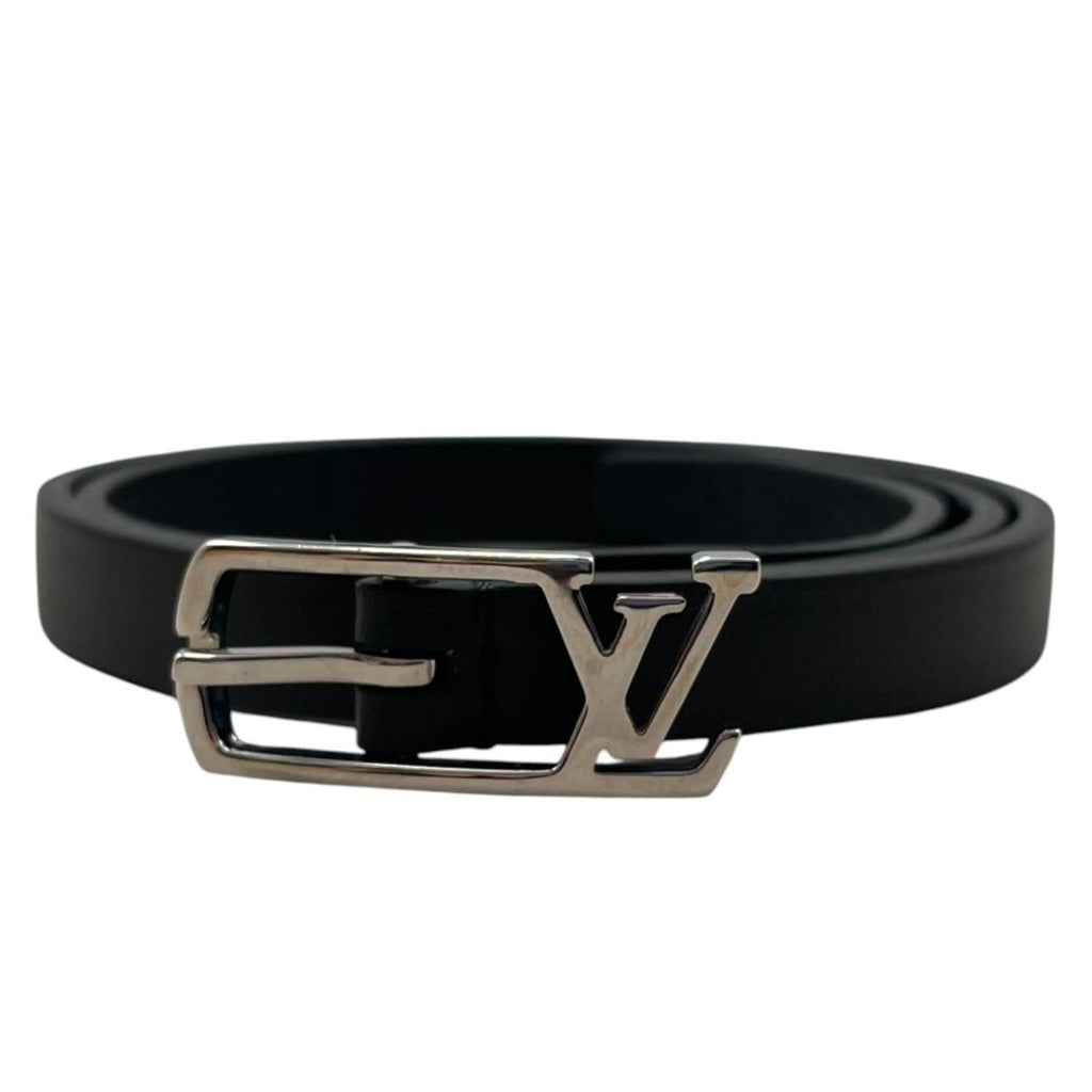 Louis Vuitton Bracelet Neogram Leather LV Logo Noir Black Silver