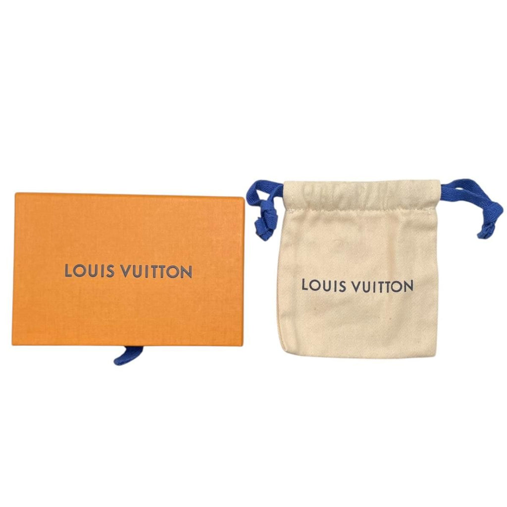 Louis Vuitton Bracelet Neogram Leather LV Logo Noir Black Silver — view 8