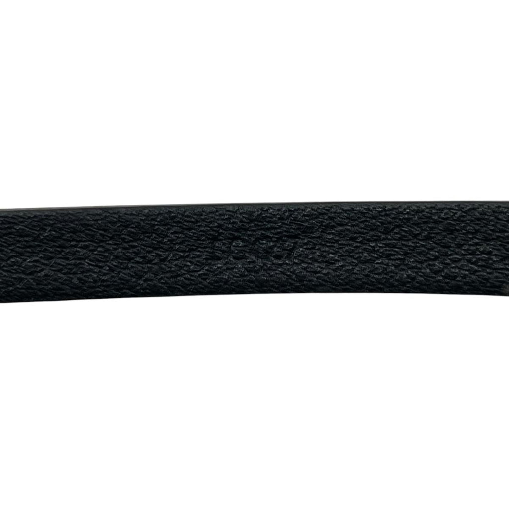 Louis Vuitton Bracelet Neogram Leather LV Logo Noir Black Silver — view 6
