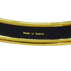 Hermes Bangle Enamel PM Metal Gold Red Cloisonne Bracelet — view 5
