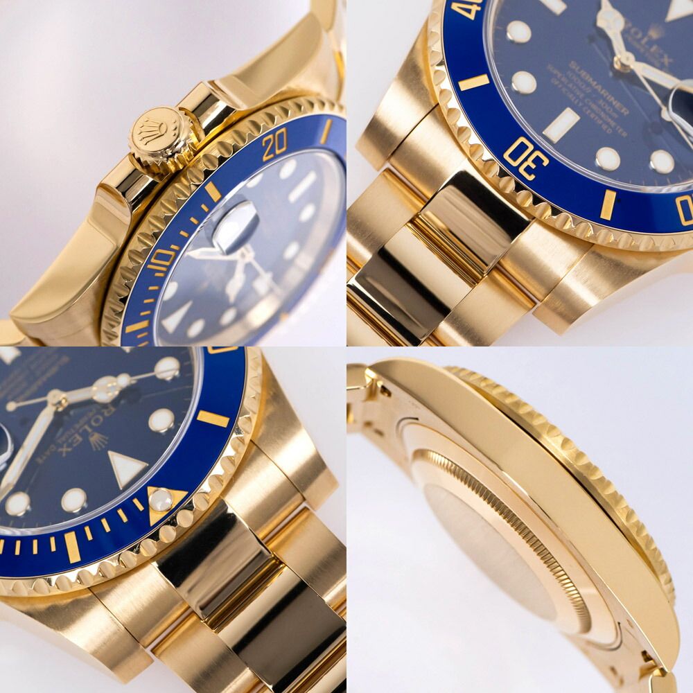 Rolex Submariner Date Blue Sub YG Automatic Winding Auto Black Random Watch — view 3