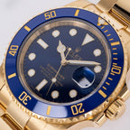 Rolex Submariner Date Blue Sub YG Automatic Winding Auto Black Random Watch — view 8