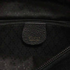 Gucci Vintage Bamboo Handle Handbag Suede 000 Black — view 7
