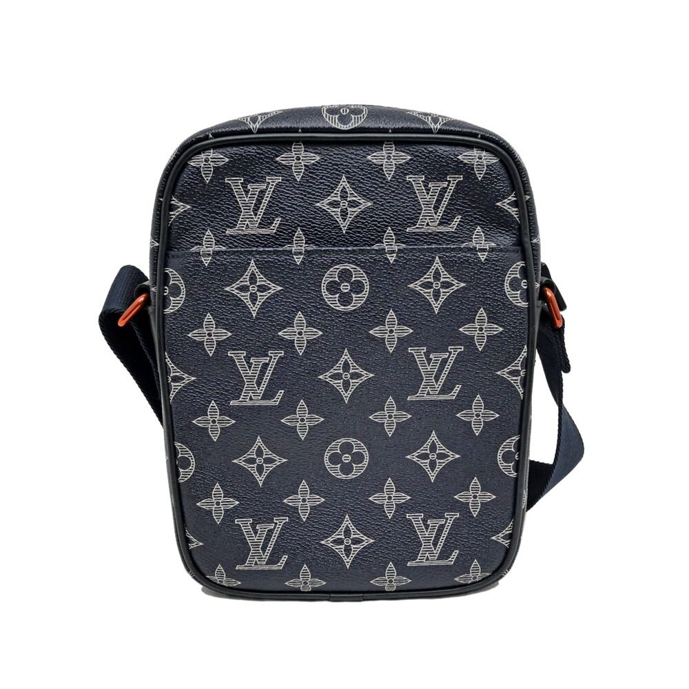Louis Vuitton Danuve PM Monogram Shoulder Bag Navy — view 2