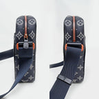 Louis Vuitton Danuve PM Monogram Shoulder Bag Navy — view 3