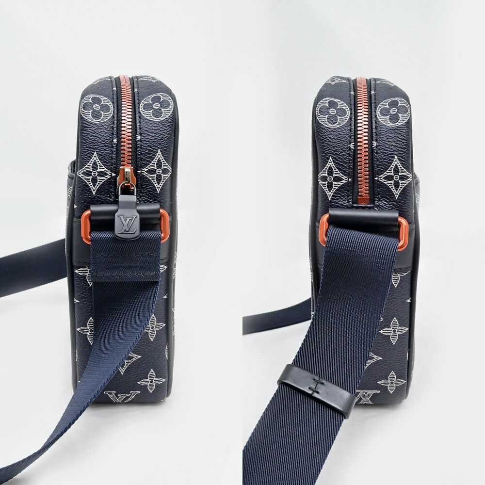 Louis Vuitton Danuve PM Monogram Shoulder Bag Navy — view 3