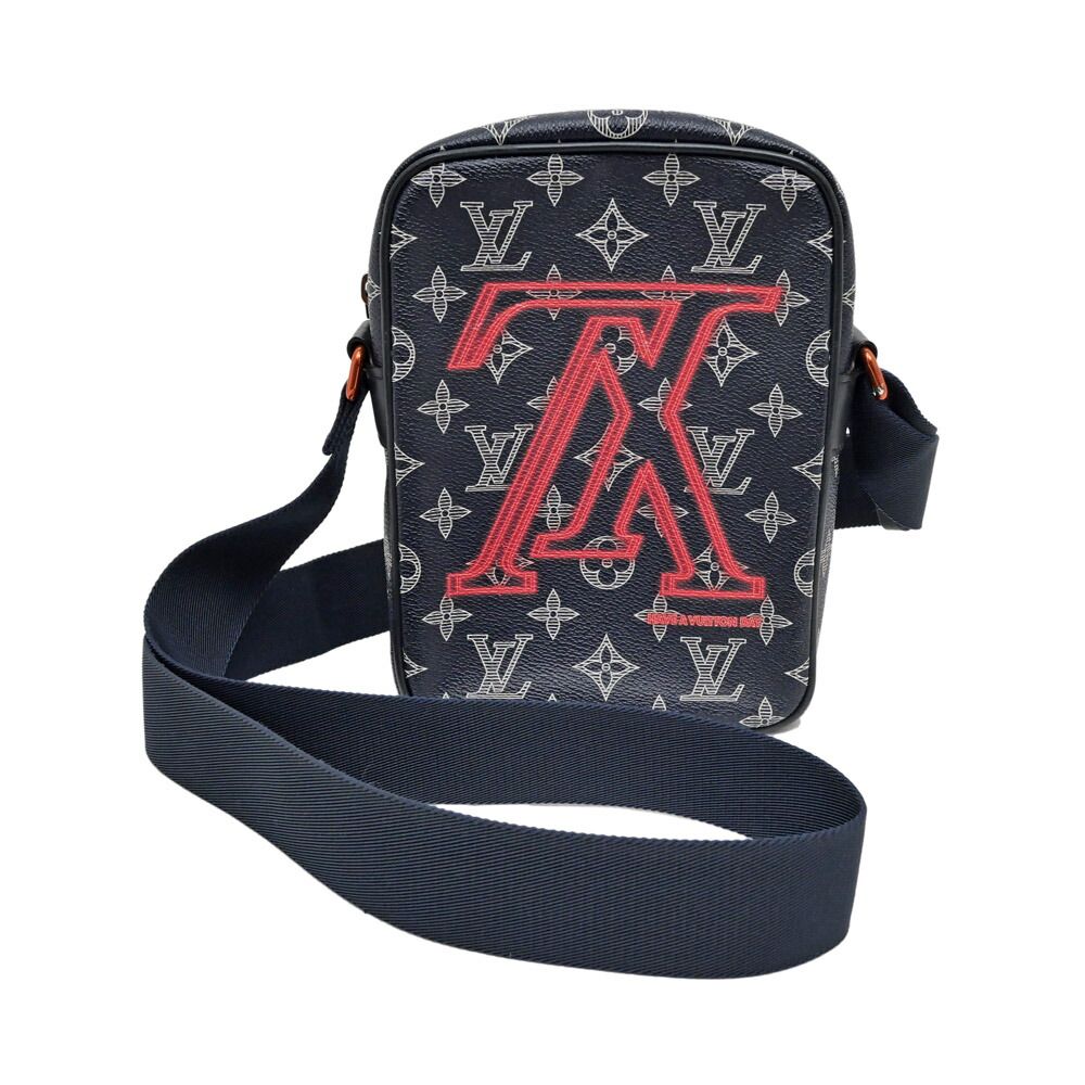 Louis Vuitton Danuve PM Monogram Shoulder Bag Navy