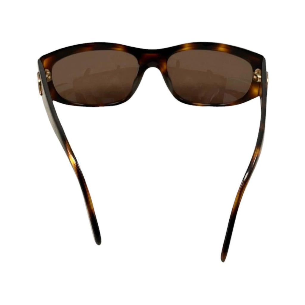 Chanel Sunglasses CC Logo Tortoiseshell Brown Gold Eyewear — view 4