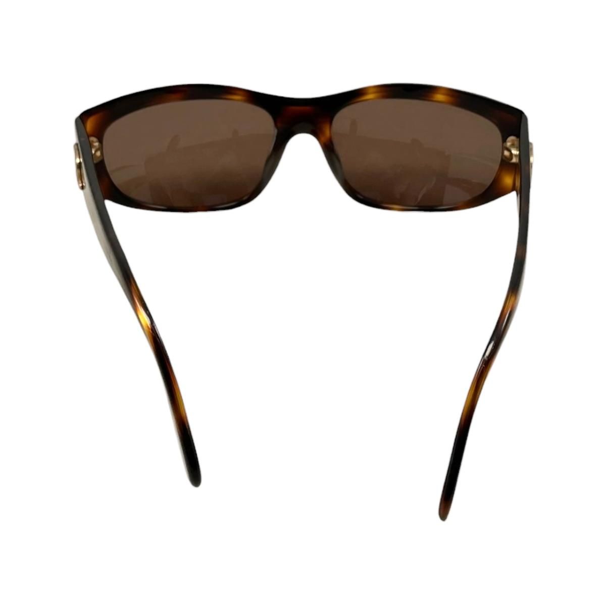 Chanel Sunglasses CC Logo Tortoiseshell Brown Gold Eyewear — view 4