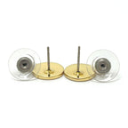 Dior Earrings Logo Round Metal Gold — view 3