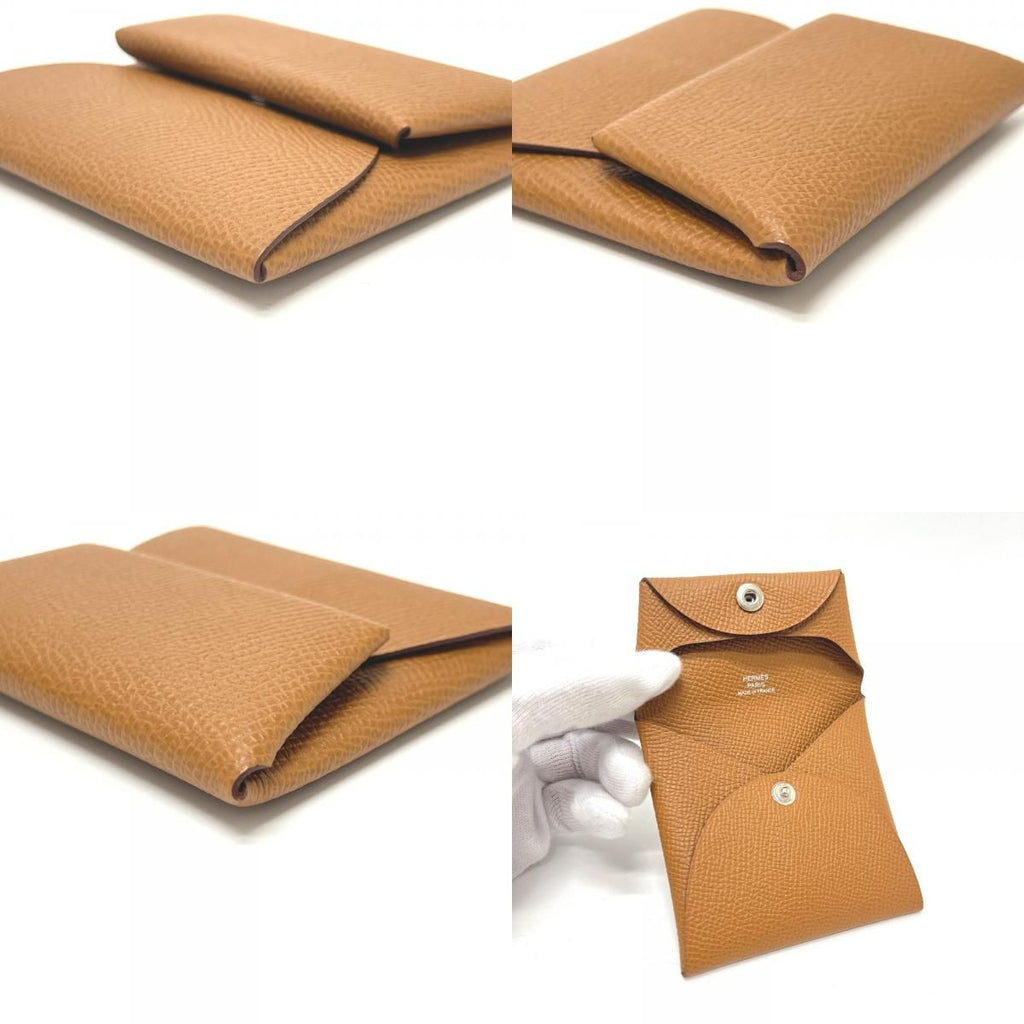 Hermes Coin Case Bastia Veau Epsom Gold — view 8