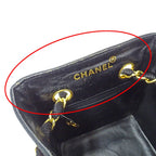 Chanel Quilted Shoulder Bag Straw Beige Pink Gold Chain Small — view 9