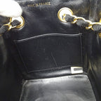 Chanel Quilted Shoulder Bag Straw Beige Pink Gold Chain Small — view 8