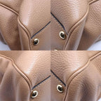 Gucci Bamboo Handbag 2-Way Beige Gold Floral Pattern — view 5