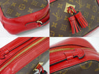 Louis Vuitton LV Saintonge Monogram Shoulder Bag Pochette Brown Coquelicot — view 7
