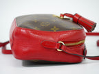 Louis Vuitton LV Saintonge Monogram Shoulder Bag Pochette Brown Coquelicot — view 4