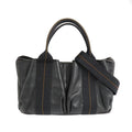 Hermes Caravan Horizontal PM Black Voderma Silver Handbag