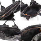 Hermes Caravan Horizontal PM Black Voderma Silver Handbag — view 8