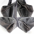 Hermes Caravan Horizontal PM Black Voderma Silver Handbag — view 7