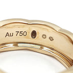 Chanel 18k Pink Gold Coco Crush Ring Quilted Beige — view 9