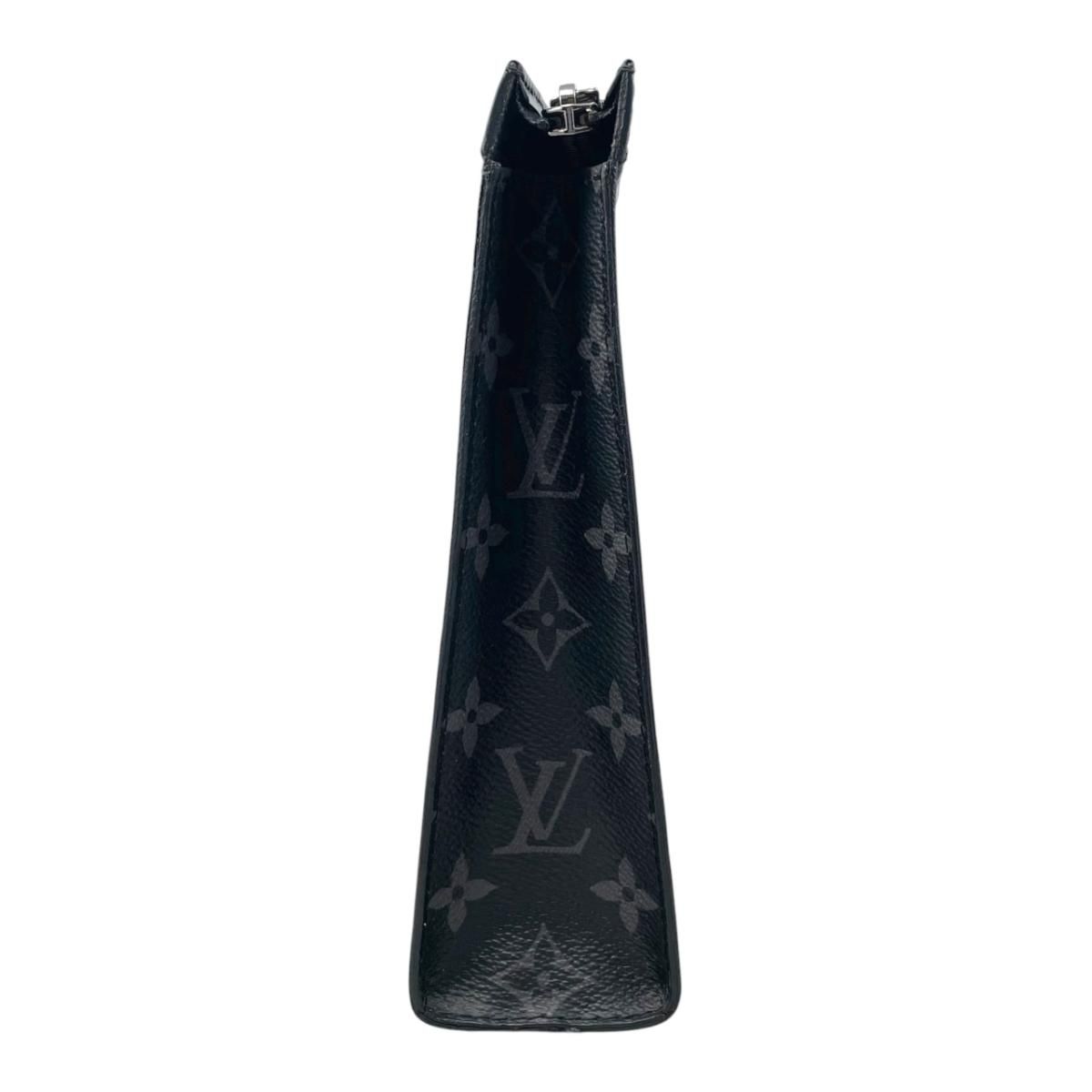 Louis Vuitton Clutch Pochette Voyage Monogram Eclipse Reverse Gray — view 4