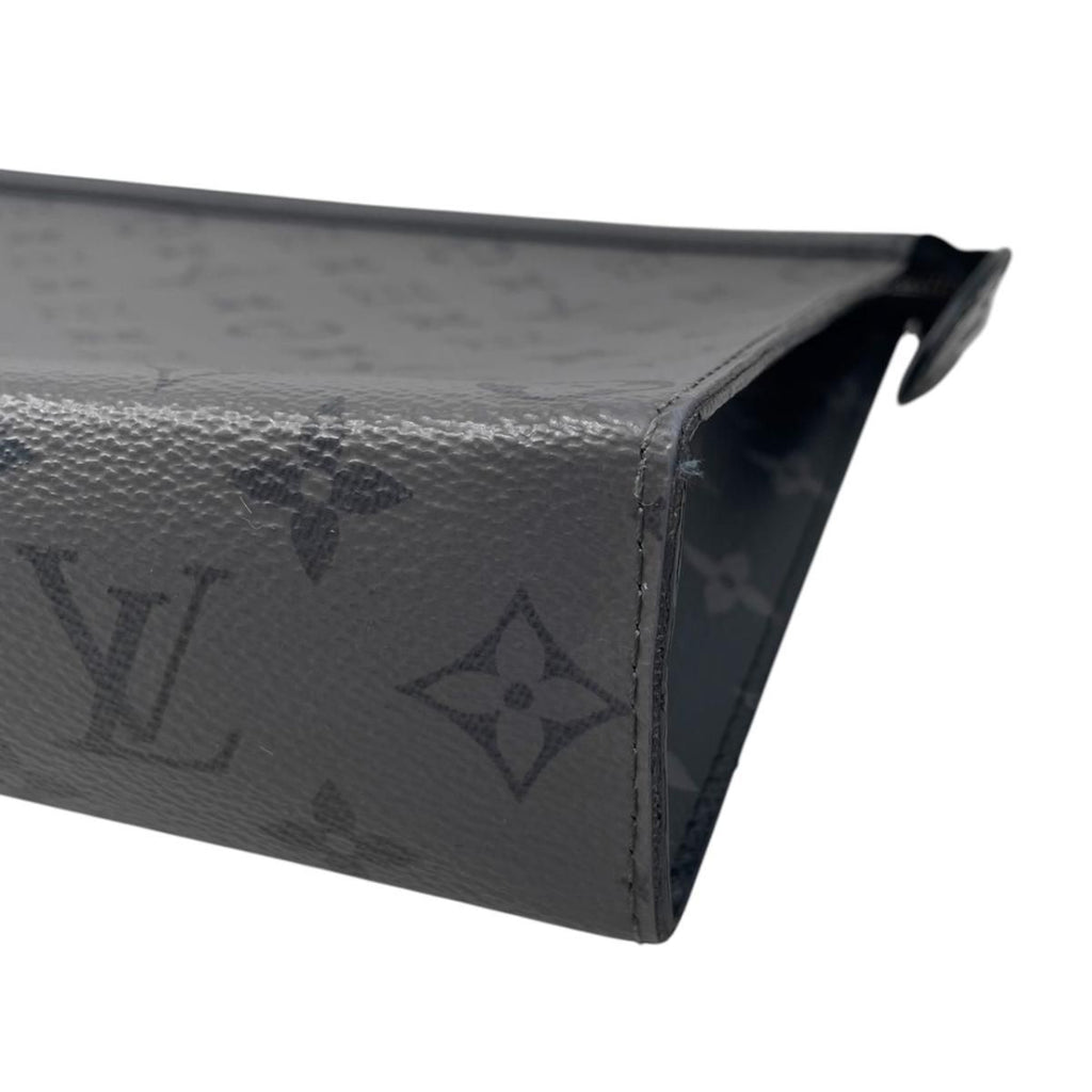 Louis Vuitton Clutch Pochette Voyage Monogram Eclipse Reverse Gray — view 7