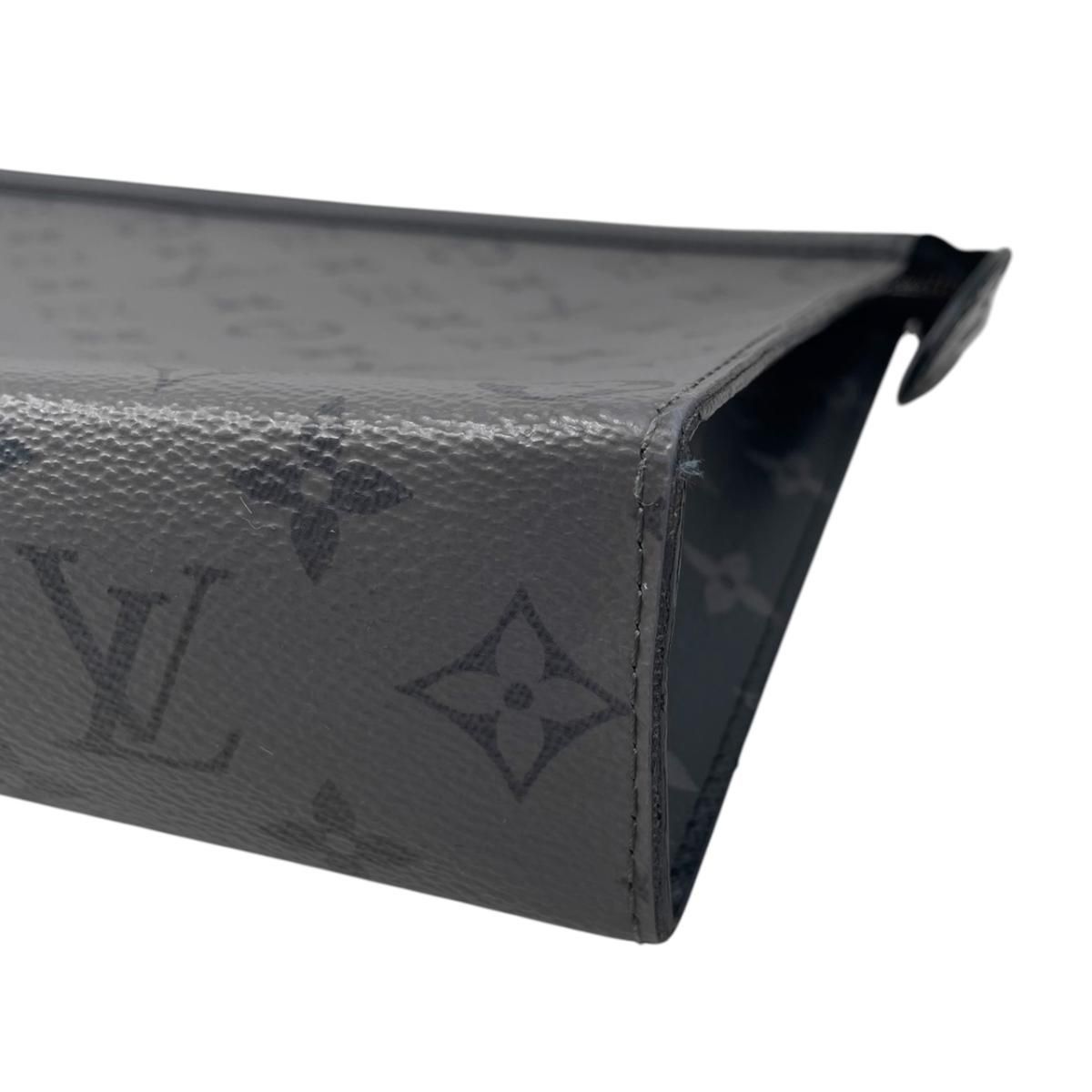 Louis Vuitton Clutch Pochette Voyage Monogram Eclipse Reverse Gray — view 7