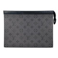 Louis Vuitton Clutch Pochette Voyage Monogram Eclipse Reverse Gray