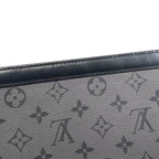 Louis Vuitton Clutch Pochette Voyage Monogram Eclipse Reverse Gray — view 9