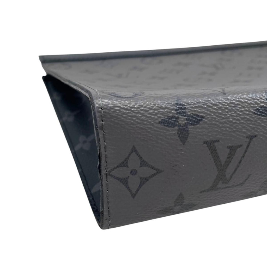 Louis Vuitton Clutch Pochette Voyage Monogram Eclipse Reverse Gray — view 6