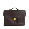 Hermes Sac a Depeches 41 Brown Togo Gold Document