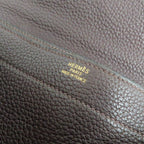 Hermes Sac a Depeches 41 Brown Togo Gold Document — view 7